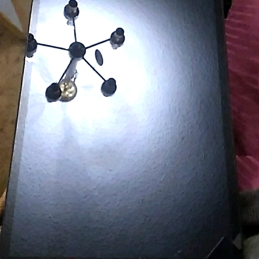 LG silver tablet pretty fair condition.